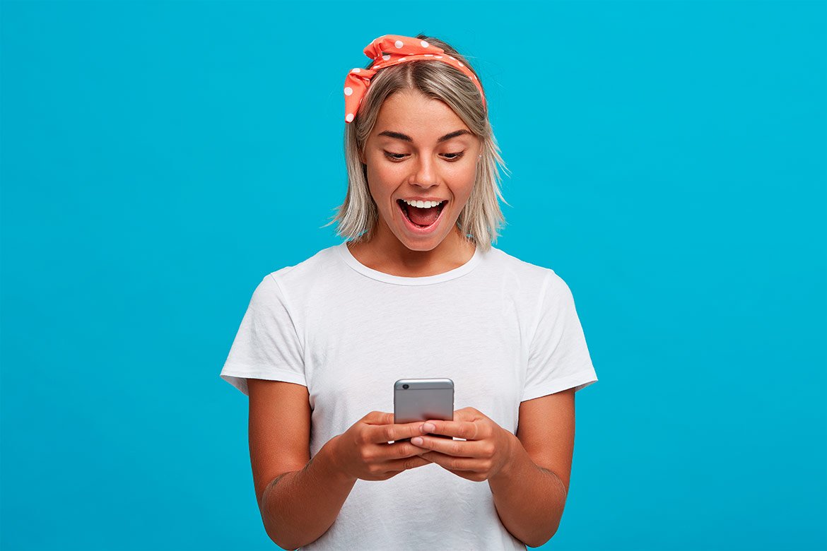 Happy Amazed Blonde 1